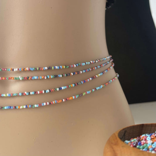 Multicoloured Waist Beads | Soul Mosaic